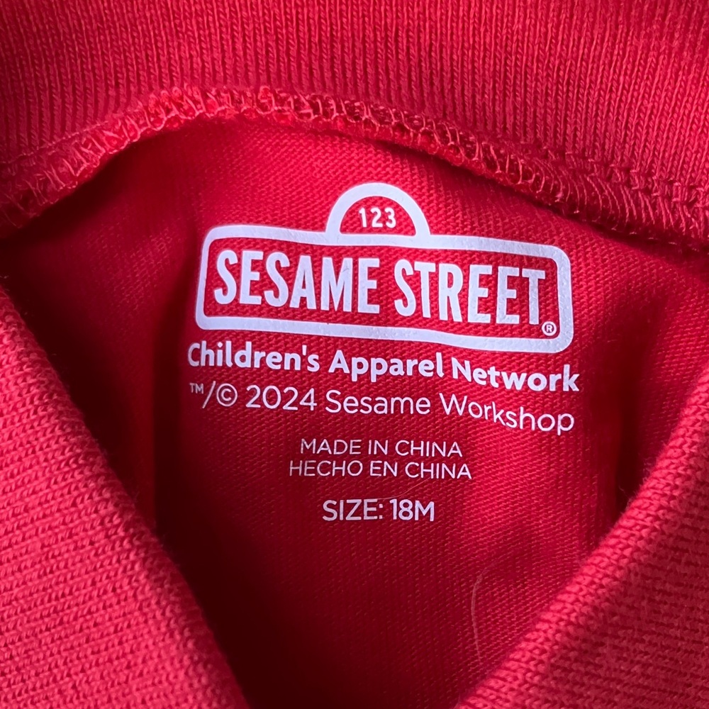 Sesame Street Red Elmo Kids Dress - Picture 2 of 5